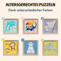 Merle Bilderwürfelpuzzle aus Holz 6-in-1 Tukan