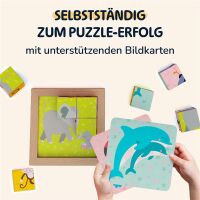 Merle Bilderwürfelpuzzle aus Holz 6-in-1 Tukan