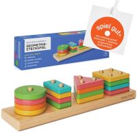 Merle Geometrie-Steckspiel aus Holz