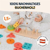 Merle Geometrie-Steckspiel aus Holz