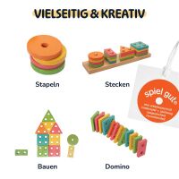 Merle Geometrie-Steckspiel aus Holz