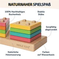 Merle Geometrie-Steckspiel aus Holz