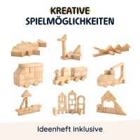Merle Nachhaltige Natur Holzbauklötze – 46er Set