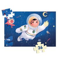 Djeco Puzzle Astronaut auf Mond 36 Teile