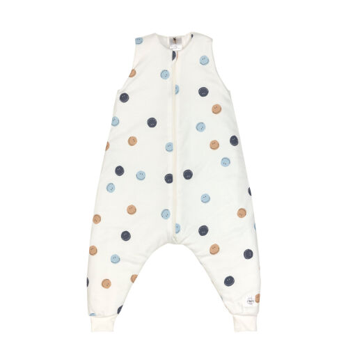Lässig baby Sleepoverall mit Füssen Smile milky weiß