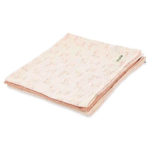 Trixie 3er Pack Bio-Stoffwindel Rosy Rabbit (55x55) 85-075