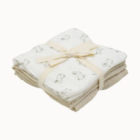 Pippi 3-er pack Spucktücher 65x65cm 6669 Hasen...