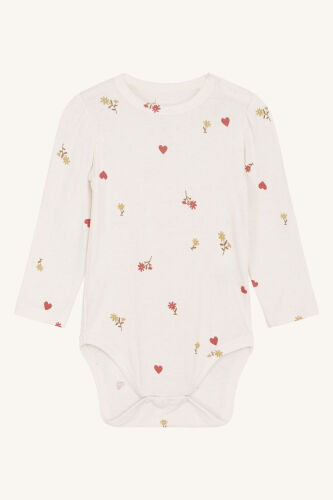 Hust & Claire LA-Body Buller aus Bambus 29638338 Blumen & Herz col.3263 creme