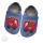 Funky Monkey Barfuß Lederpatschen BRA-025 Feuerwehr navy/rot