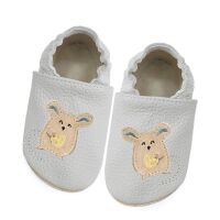 Funky Monkey Barfuß Lederpatschen BRA-073 Maus grau