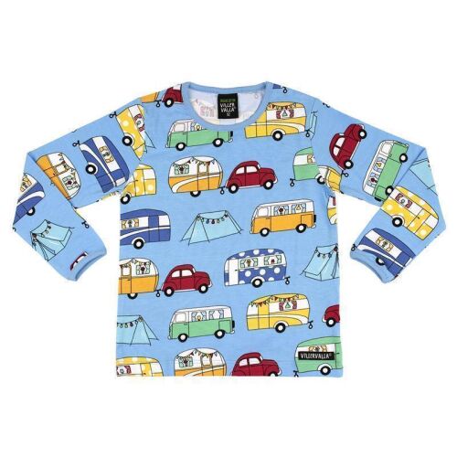 Villervalla Langarm-Shirt Bay Camping 101LM hellblau