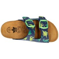 Lico Schlapfen Bioline Universe 560575 Marine/Grün/Blau