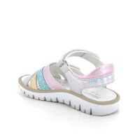 Primigi Mädchen Sandalen mit Klett 7891033 Silber-Rosa glänzend