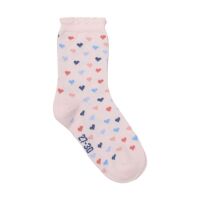 Minymo Socken 3-Pack 123833 weiss/lachs/rosa Blumen/Herzen
