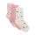 Minymo Socken 3-Pack 123833 weiss/lachs/rosa Blumen/Herzen