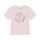 Minymo Kurzarm-Shirt Flower Power Pretty 1110 weiss mit Glitzer Pailletten, BIO