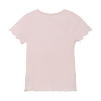 Minymo Kurzarm-Shirt Pink Dogwood 123800 rosa mit Herzen, Bio