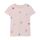 Minymo Kurzarm-Shirt Pink Dogwood 123800 rosa mit Herzen, Bio