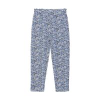 Minymo Jersey Hose True Blue 123832 blau-bunte Blümchen