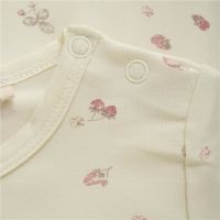 Minymo Kurzarm-Body Strawberry Ice 5213-438 creme mit...