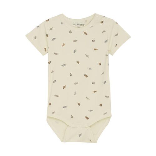 Minymo Kurzarm-Body Tradewinds 5213-712 creme mit Dinos