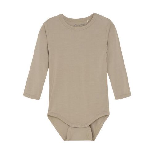 Minymo Langarm-Body 4983-256 Simply Taupe