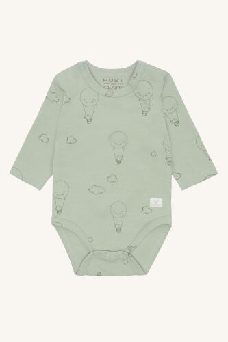 Hust & Claire Langarm Body Bebe 29634908 Col.4409 Heißluftballonen grün