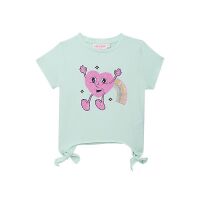 Someone Kurzarm T-Shirt Regenbogen-Herz BECCA-SG-02-C mint