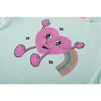 Someone Kurzarm T-Shirt Regenbogen-Herz BECCA-SG-02-C mint