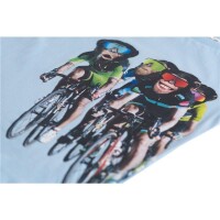 Someone Kurzarm T-Shirt Affen-Radfahrer ARCHIE-SB-02-J hellblau