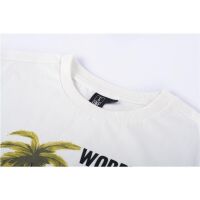 Someone Kurzarm Shirt Worry Later Club Palme DEAN-B-02-A weiss