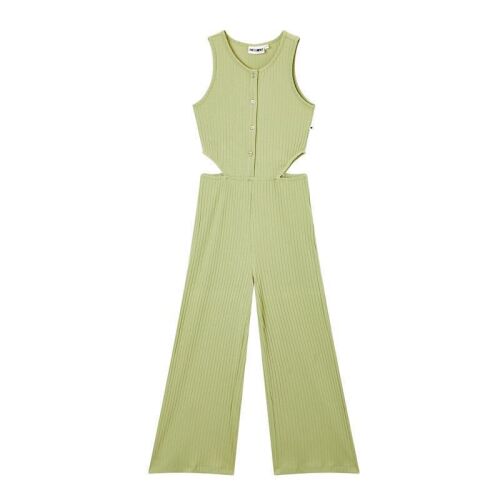Someone ärmelloser Jumpsuit gerippt EMMY-G-64-E khaki