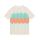 Someone kurzarm gehäckeltes Shirt gestreift AAGJE-G-11-C weiß/türkis/rosa