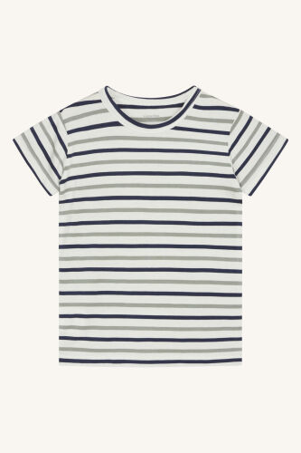 Hust & Claire T-Shirt aus Bambus Austin 29552522-3448 weiß/blau/grün gestreift