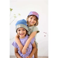 Lässig Beanie Happy Little Soul Bio Baumwolle blau/grün