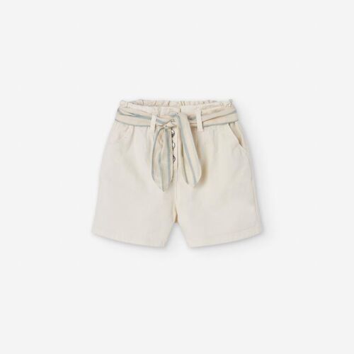 Losan Girls Shorts mit gestreiftem Gürtel LJGAP0602-25005 light beige
