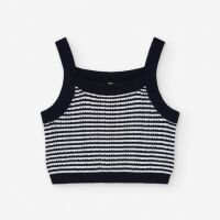 Losan Cropped Strick-Top LJGAP0202-25004 gestreift...