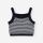 Losan Cropped Strick-Top LJGAP0202-25004 gestreift schwarz/weiß
