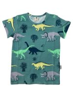 Walkiddy T-Shirt Running Dinosaurs RD13-318 dunkelgrün