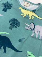 Walkiddy T-Shirt Running Dinosaurs RD13-318 dunkelgrün