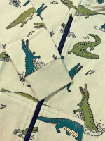 Walkiddy Sweatjacke Funny Crocodiles FC13-223 hellgrün