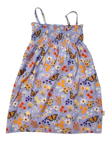 Walkiddy Trägerkleid Flowers and Butterflies FB13-342 lila/Blümchen