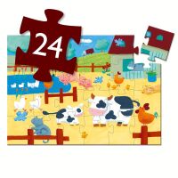Djeco Puzzle Kühe am Bauernhof 24 Teile