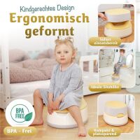 Merle Kinder-Töpfchen 3 in 1 grau/gelb