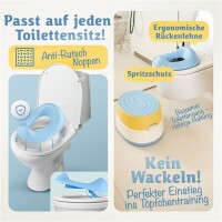 Merle Kinder-Töpfchen 3 in 1 gelb/blau