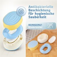 Merle Kinder-Töpfchen 3 in 1 gelb/blau