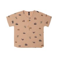 Pure Pure Musselin T-Shirt 8503021-8230 Fahrzeuge beige