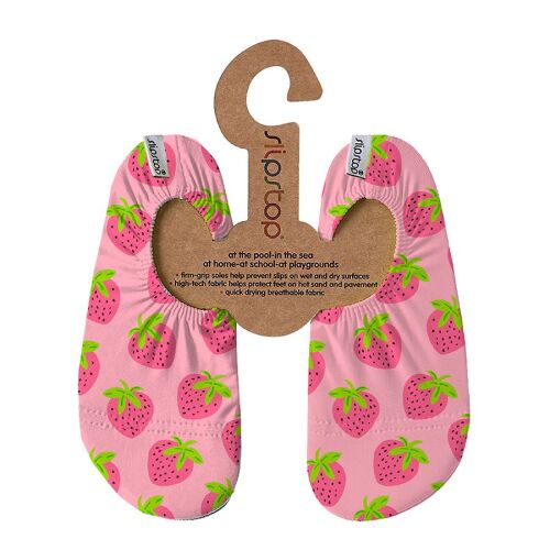 Slipstop Badeschuhe/Turnpatschen Berryfull Erdbeeren Pink