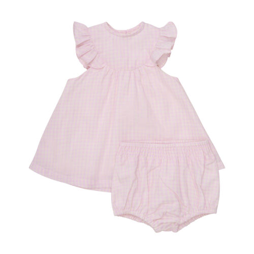 Minymo Baby - 113955 Fb.5650 Kleid mit Shorts kariert rosa