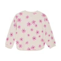 Minymo Sweatshirt 123935 Fb.2605 Creme/Rosa Blüten
